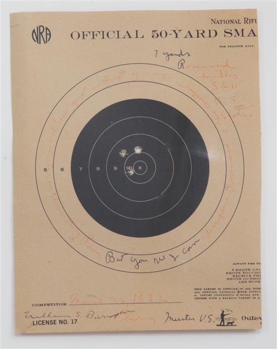 William S. Burroughs II (1914-1997) 9 x 7in.